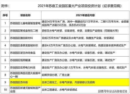 蘇宿園區敲定明年重大項目投資計劃，蘇州街完工與綜合體消失引發創新投資新思考